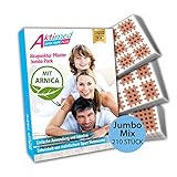 AKTIMED Grid Tape PLUS Mix - Patentbasierte Gittertapes mit pflanzlichem Extrakt Arnica D6* - Akupunkturpflaster dermatologisch getestet - Crosstape Gitterpflaster für Schmerz- und Triggerpunk