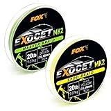 Fox Exocet MK2 Spod Braid 0,18mm 9,07kg 300m yellow - Angelschnur zum Karpfenangeln, Geflochtene Schnur für Karpfen, Karp