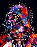 TONZOM Malen nach Zahlen Kits 40 cm x 50 cm Leinwand DIY Acrylmalerei für Erwachsene und Kinder Star Wars Soldat A Ohne R