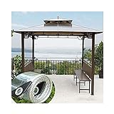 SHIJINHAO Transparente wasserdichte PVC-Plane, Strapazierfähiges Wasserdichtes Tuch Mit Knopflöchern, Anti-UV Benutzt Für Gewächshaus, Rasen, Balkon (Color : Klar, Size : 1X1.8m)