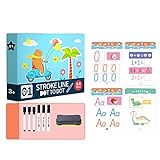 ZS ZHISHANG Practice Handwriting Workbook Letters of The Alphabet and Sight Words Copybook Toddler Learning Activities for Kids C