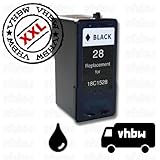 vhbw Refill Druckerpatrone Tintenpatrone Schwarz kompatibel mit Lexmark Nr.28, 18C1528, 18C1528E