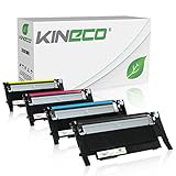 4 Toner kompatibel mit Samsung CLP-360 für Samsung Xpress C460W/TEG, C410W, CLP-365/SEE CLP-365 - CLT-K406S/ELS CLT-C406S/ELS CLT-M406S/ELS CLT-Y406S/ELS - Schwarz 1.500 Seiten, Color je 1.000 S