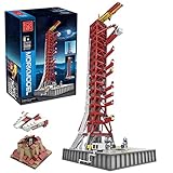 Bulokeliner Technik 3586Pcs Aerospace Series Montage Modell, Apollo Launch Pad Baukasten, Kompatibel mit Lego 21309 NASA Apollo Saturn V