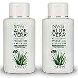 Royal Aloe Vera Premium Pflege Gel After Sun/Aftershave mit 92% Bio Aloe Vera und Schisandra (2)