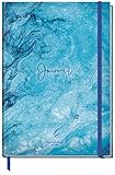 Bullet Journal dotted A4+ mit Gummiband [Blue Marble] 156 Seiten | Notizbuch gepunktet, Skizzenbuch, Tagebuch von Trendstuff by Häfft | nachhaltig & k