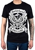 Official Motorhead Crossed Swords England Crest T-S