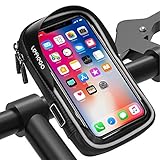 Wasserdicht Fahrrad Handyhalterung Handyhalter Lenkertasche Rahmentasche Halterung Outdoor Fahrradhalterung Motorrad Bike Lenker Tasche 360°Drehbarem Für 6 Zoll Handys GPS Navi Andere G