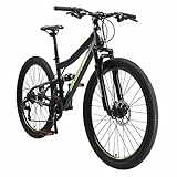 BIKESTAR Fully Mountainbike Shimano 21 Gang Schaltung, Scheibenbremse 26 Zoll Reifen | 15 Zoll Rahmen MTB Vollgefedert | Schw