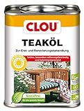 Clou Teaköl: Holzöl zum Imprägnieren, Auffrischen & Pflegen, Innen & Aussen, UV-Schutz, Farblos, 750