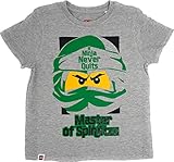 LEGO Ninjago T-Shirt Jungen Shirt (Grau 2, 104)