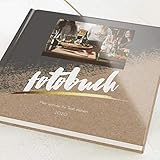sendmoments Fotobuch zum Selbstgestalten, Kontrast, personalisiert mit eigenem Bild & Text, quadratisch 19x19 cm, 32 leere weiße S