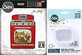 Tim Holtz Sizzix Holiday 2021 – Retro-Backofen-Thinlits & abgerundete quadratische Shaker-Kuppel – 2 Stück