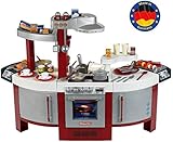 Theo Klein 9125 Miele Küche No. 1 I Beidseitig bespielbare Kinder-Küche I Kochplatte mit Sound und zahlreichem Zubehör I Maße: 137 cm x 55 cm x 95 cm I Spielzeug für Kinder ab 3 J