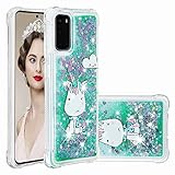 für Xiaomi Poco X3 NFC/Poco X3 hülle Glitzer, Handyhülle Xiaomi Poco X3 NFC, Flüssig Treibsand Glitter Gradient Quicksand Weich TPU Bumper Silikon Schutzhülle für Xiaomi Poco X3 NFC/Poco X3