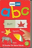 Schieben & Lernen. Abc. 26 (Schiebe)Fenster für kleine Hände. 3 - 6 J