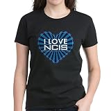 CafePress Damen T-Shirt I Love NCIS Baumwolle Gr. M, Schw