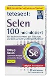 tetesept Selen 100 hochdosiert – Für eine normale Schilddrüsenfunktion, das Immunsystem und den Zellschutz – 1 x 30 Mini-Tab