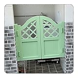 QIANDA Schwingtüren Cafe Türe, Automatisch Schließen Zauntür Draussen Lagerhaus Partition Sichtschutz, Breite 70-140cm, Anpassbar (Color : A, Size : 75x80cm/29.52x31.50in)