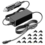 KFD 90W 12V-24V Universal KFZ Netzteil Autoladekabel Ladegerät Notebook Laptop DC Adapter für Asus Lenovo IBM Acer HP Dell Sony Samsung Fujitsu Toshiba Delta LG Medion MSI Car Charger mit 14 Steck