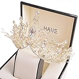 Hochzeitskrone für Braut, Königin Krone, Prinzessin Tiara Geburtstag Erwachsene, Geburtstagskrone Mädchen, Handgemachter Haarschmuck, Diadem Hochzeit G