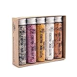 TERRAMAR MALLORCA - Sal Marina Gourmet Salze, 5er Probierset Meersalz aus Mallorca perfektes Gewürze Geschenkset Salzset (5x20g)