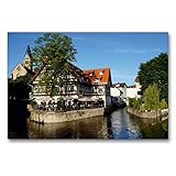 CALVENDO Premium Textil-Leinwand 90 x 60 cm Quer-Format Neue Osteria am Rossneckar, Leinwanddruck von Klaus-Peter Huschk