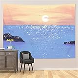 YYRAIN Nordic Mountains Ölgemälde Tapete Wand Hintergrund Tuch Home Wohnzimmer Schlafzimmer Tapisserie Multifunktionale Tischdecke Bettdecke 79x59 Inch{W200xH150cm}