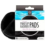 Der original MakeUp Radierer | Microfaser Abschminktuch (PAD | 2 Stück, Schwarz)