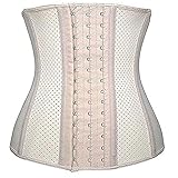 Damen Taillenmieder Waist Trainer FüR Stark Formend Bauchweg Latex Taillenformer Verstellbare Unterbrust Korsett Body Shaper Strapless Latex Korsett Schlankheits Taillenkorsett FüR Flachen B