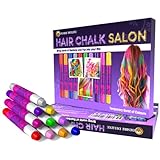 Desire Deluxe Hair Chalk Geschenke für mädchen, Haarkreide zum Haare Färben Spielzeug für Weihnachten, 10 auswaschbare Haarfärbe-Stifte, für Fasching, für Kinder im Alter von 3 4 5 6 7 8 9 11 J