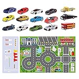 Xzbling Mini Fahrzeug Adventskalender, Weihnachten Adventskalender 24 Tage Countdown Kalender Mit Fahrzeug, Überraschungen Dekoration Geschenkbox Weihnachten Party Kid Gunst Für Jung