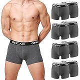 QINCAO Boxershorts Herren Retroshorts 5er-Pack/8er-Pack Unterhosen Männer Unterwäsche Baumw