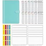 Jevina A6 Budget Binder Geld Sparende Geld UmschllGe System Abdeckung,Wasserdichte, Durchsichtige Binde Taschen,Kosten Planer,B