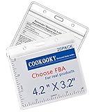 Impfausweis-Schutzfolie, horizontal, 8,1 x 11,8 cm, Namensschild-Ausweishalter, extra dick, transparenter Kunststoff, Ausweishalter mit wasserdichtem wiederverschließbarem Reißverschluss (20)