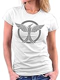 Million Nation Hunger Tribute von Panem woman T-shirt, Größe L, Weiß