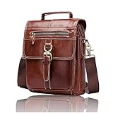 NIYUTA Herren Schultertaschen Freizeit Canvas Retro Crossbody Tasche Wandern Umhängetaschen DE1040 B