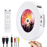 DVD/CD Bluetooth Player CD Player, Tragbar an der Wand montierbar CD/DVD Player, HDMI-kompatibel Eingebaute HiFi Lautsp
