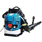 YUQIYU. Rucksack Schneefräse Viertakt 1.9L Laubbläser Schneefräse Benzin Motor-Gebläse Wind Löscher mit Luftvolumen 1.41m3 / s Windgeschwindigkeit 87m / s Compatible with Schneeverwehungen Blatt Waldb