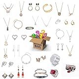 JEDNF Mystery Box, Lucky Birthday Boxes, ausgezeichnetes Preis-Leistungs-Verhältnis, es besteht die Möglichkeit, zu öffnen: Halsketten, Ringe, Armbänder, mehr/