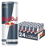 Red Bull 285197 Energy Drink Zero Dosen Getränke Zuckerfrei 24er Palette, EINWEG (24 x 250 ml)