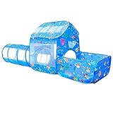 3/4 Stück Kinder Spielzelt Pop Up Bällebad, Spieltunnel, Kleinkind Pop Up Spielhaus Spielzeug für Baby Indoor/Outdoor, Geschenk für jähriges Kind, tolle Geschenk