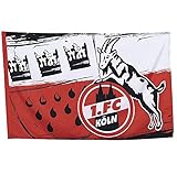 Trade Con 1. FC Köln Fahne/Hissfahne ** Wappen ** 80 x 120 cm Ö