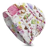 Niedliche Prinzessinnen-Einhorn-Schloss, Märchen, perfekte Einladungen, Strickmütze für Damen und Herren, stilvoll, schicke Schädelmütze, einfarbig, Beanie, weiche Haptik, Wintermütze, Unisex