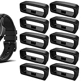 Verschlussring Garmin - 10 Stück Verschlussring Kompatibel mit Garmin Armband,Innenmaß 22 × 6.5 mm für Huami/Samsung/Huawei/hirse silikonband Ring