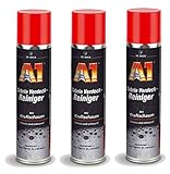 ILODA 3X 400ml Dr. Wack A1 Cabrio Verdeck-Reiniger, Cabrio Dach Reiniger Pflege-Schaum, für alle Cabrio-Verdecke (Kunststoff, Stoff, Acryl, Dralon, Leder)