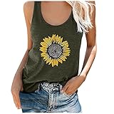 Tops Damen Party Bluse Damen Fashion Beiläufig Tops Baumwolle Line Drucken Casual Loose Blouse Shirt Rundhals Langarm T-Shirt Tops Tunika 3/4 Ärmel Elegant Langarmshirt Grü