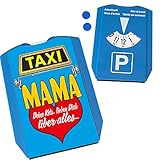 Taxi Mama Deine Kids lieben Dich Parkscheibe in mit 2 Einkaufswagenchips EIN Geschenk zum Muttertag das von Herzen k