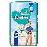 Pampers Baby Windeln Größe 5-6, Splashers, 10 Stück, Einweg-Schwimmwindeln, Für Sicheren Schutz Im W