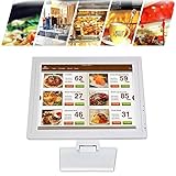 15 Zoll LCD Touch-Kasse, HDMI USB LED Monitore Handheld Touchscreen Monitore für Kassensystem PC POS Weiß